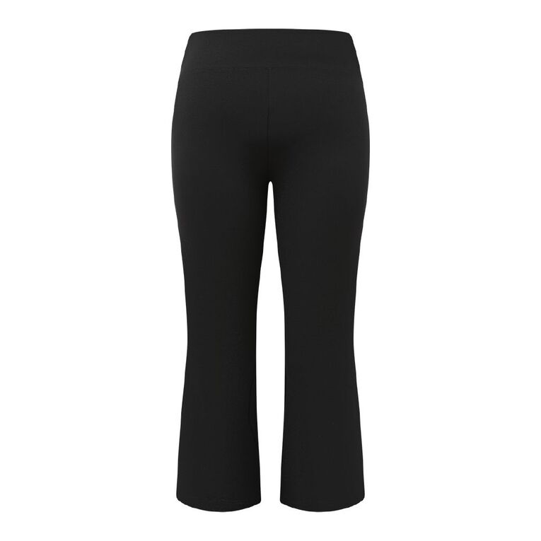 H&H Curve Women's Flare Ponte Leggings, Black, hi-res