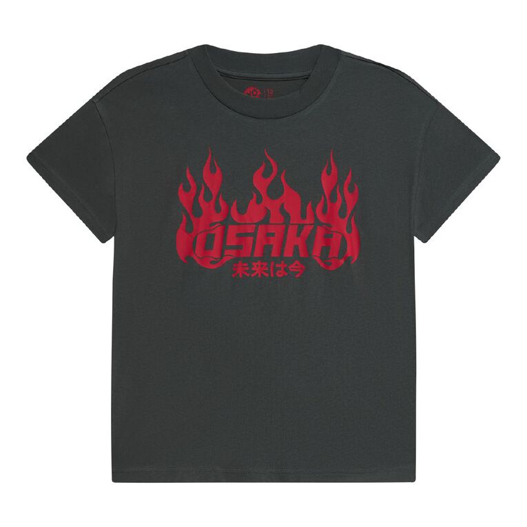 Young Original Short Sleeve Print Tee, Grey Dark, hi-res