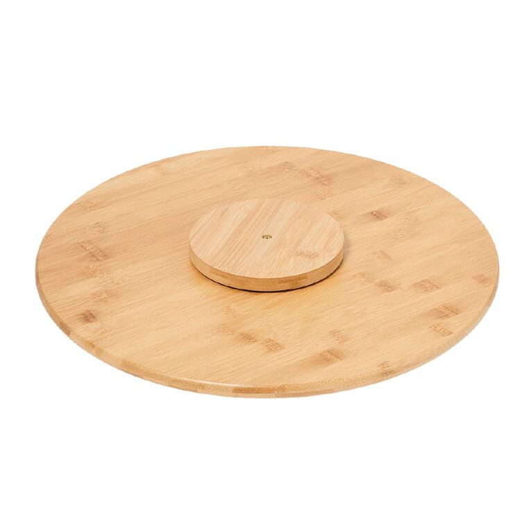 Living & Co Bamboo Lazy Susan Natural 45cm, , hi-res