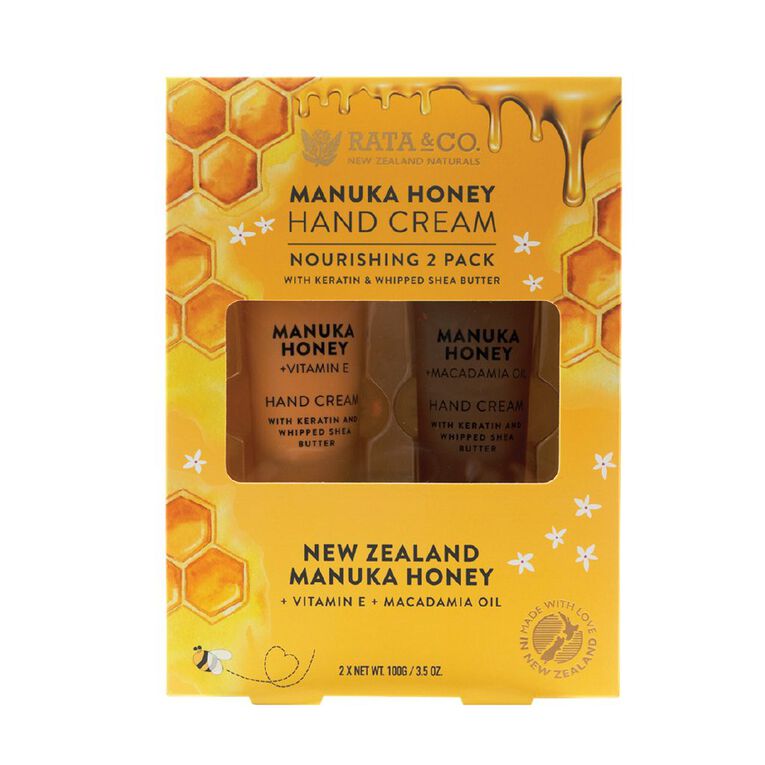 Rata & Co Manuka Honey Hand Cream 2 Pack 100g, , hi-res