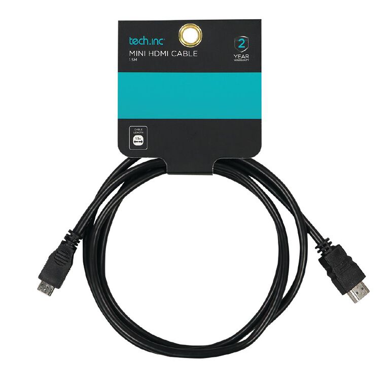 Tech.Inc Mini HDMI Cable 1.5M, , hi-res