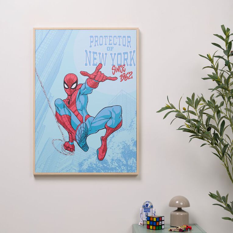 Spider-Man Framed Canvas Wall Art 50cm x 70cm, , hi-res