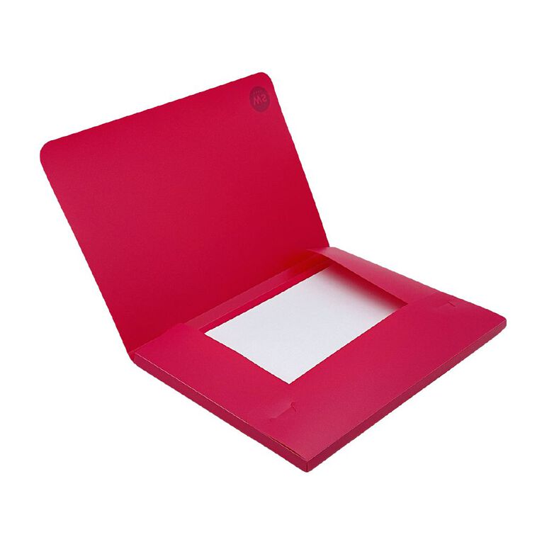 WS Document Wallet PP Elastic Closure Red A4, , hi-res