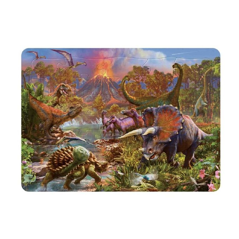 Frame Tray Puzzle Dinosaur Island 35 Piece, , hi-res