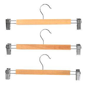 Living & Co Living & Co. Wooden Pants Hanger 3 Pack Natural