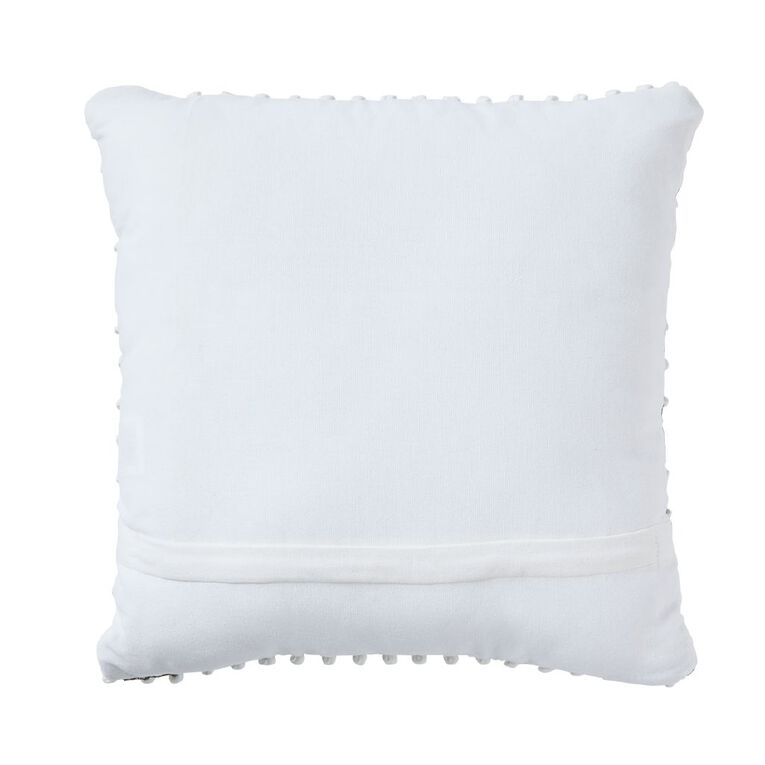 Living & Co Cushion Cotton Bobble Green 45cm x 45cm, , hi-res