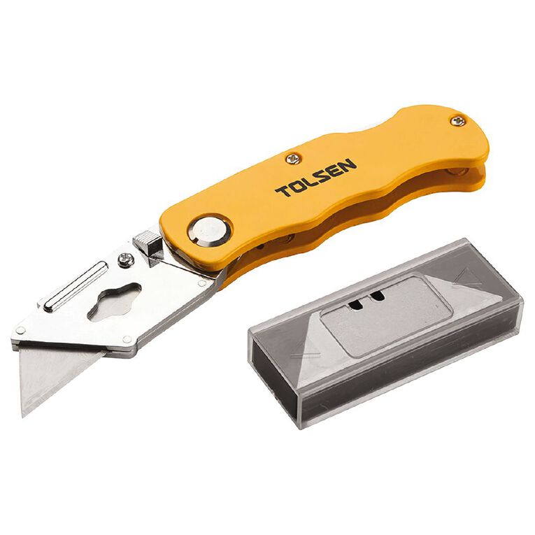 Tolsen Utility Knife With Aluminium Handle 19mm, , hi-res