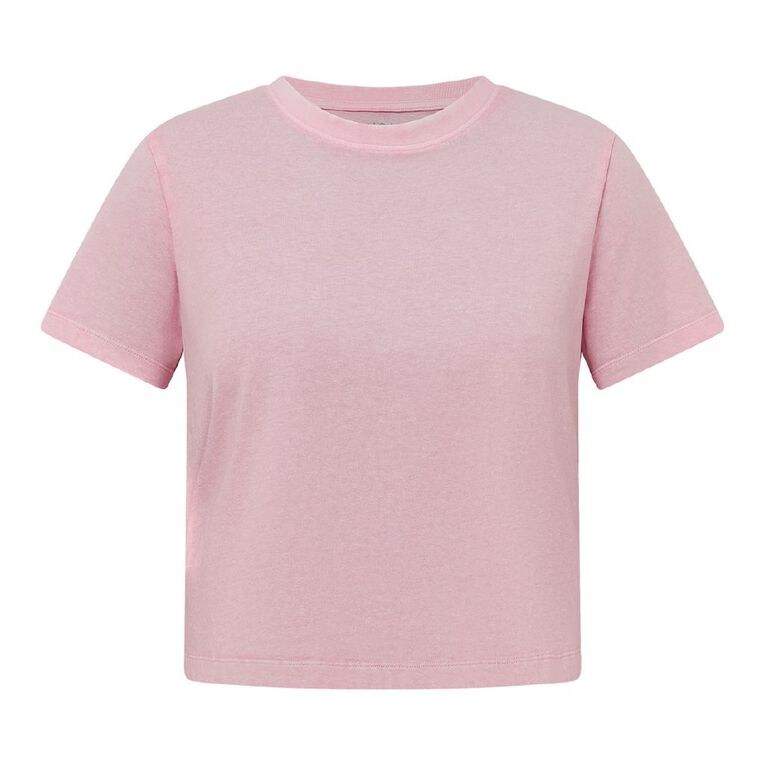 H&H Women's Moon Wash Tee, Pink, hi-res