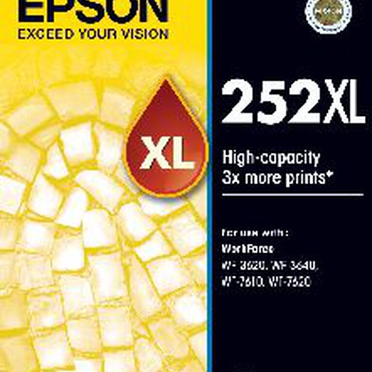 Epson Ink 252XL Yellow (1100 Pages), , hi-res