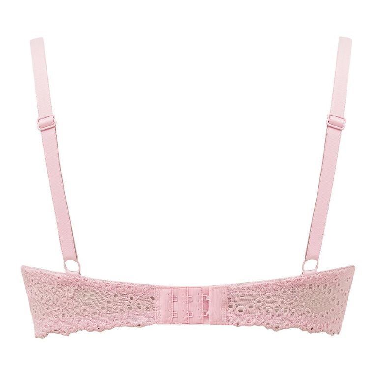 H&H Women's Embroidery Lace T-Shirt Bra, Pink Light, hi-res