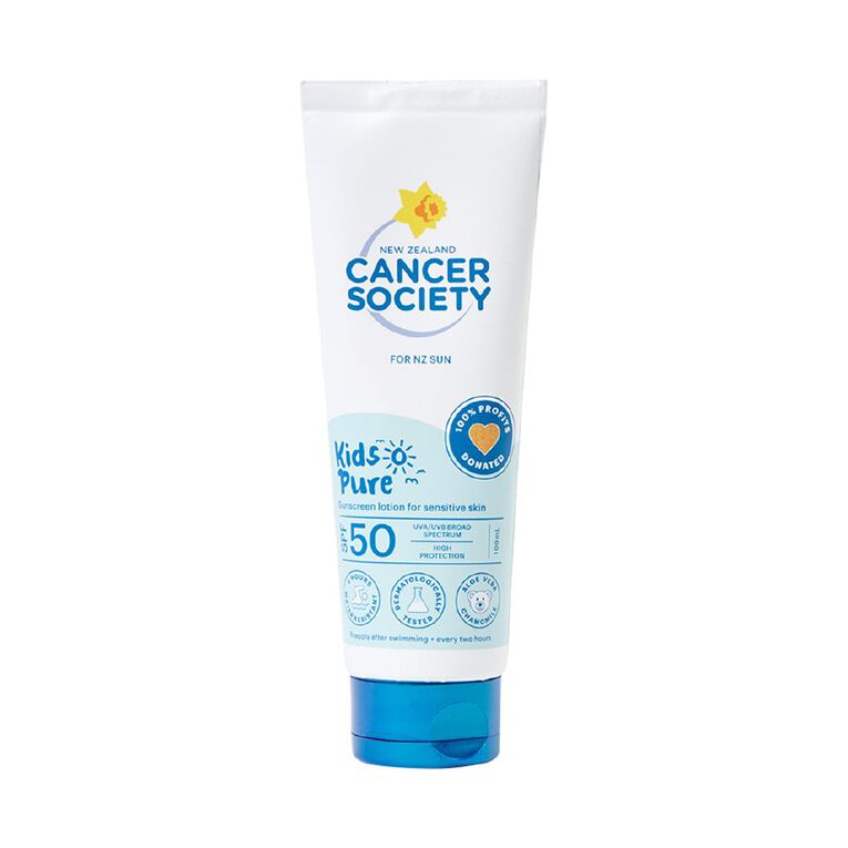 Cancer Society Kids Pure SPF50 Sunscreen 100ml, , hi-res