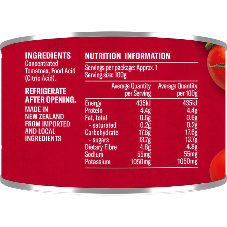 Wattie's Concentrated Tomato Paste 130g, , hi-res