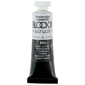 BLOCKX Watercolour Tube 15ml S1 186 Titanium White White