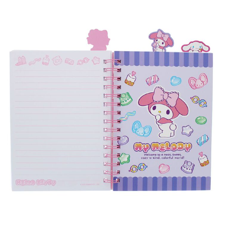 Hello Kitty Sweets Glitter Notebook, , hi-res