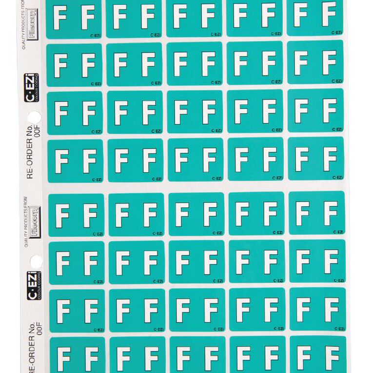 Filecorp Coloured Labels F Green Mid, , hi-res