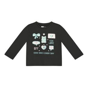 Young Original Relaxed Fit Long Sleeve Printed Tee