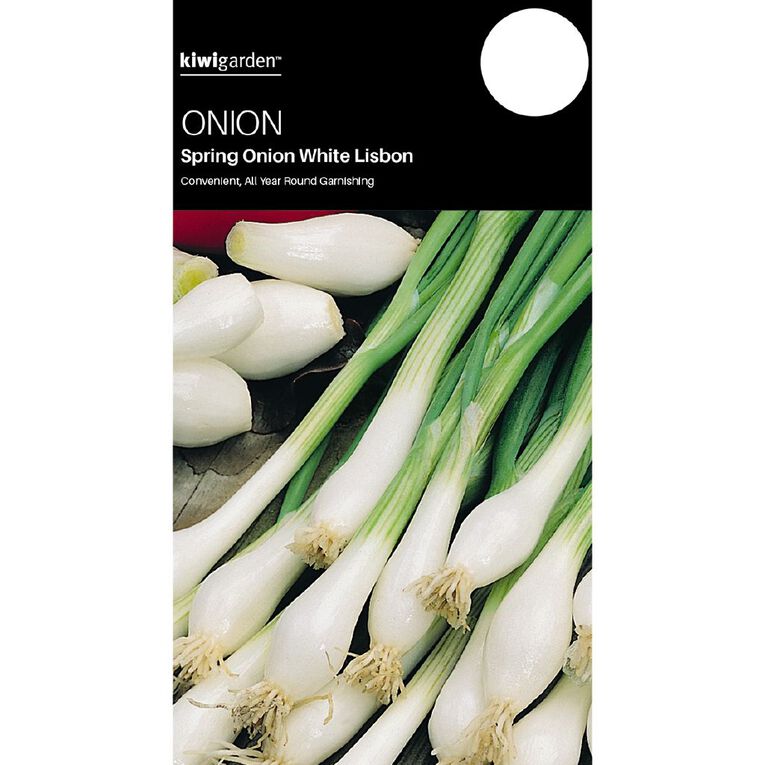 Kiwi Garden Spring Onion White Lisbon Seeds, , hi-res