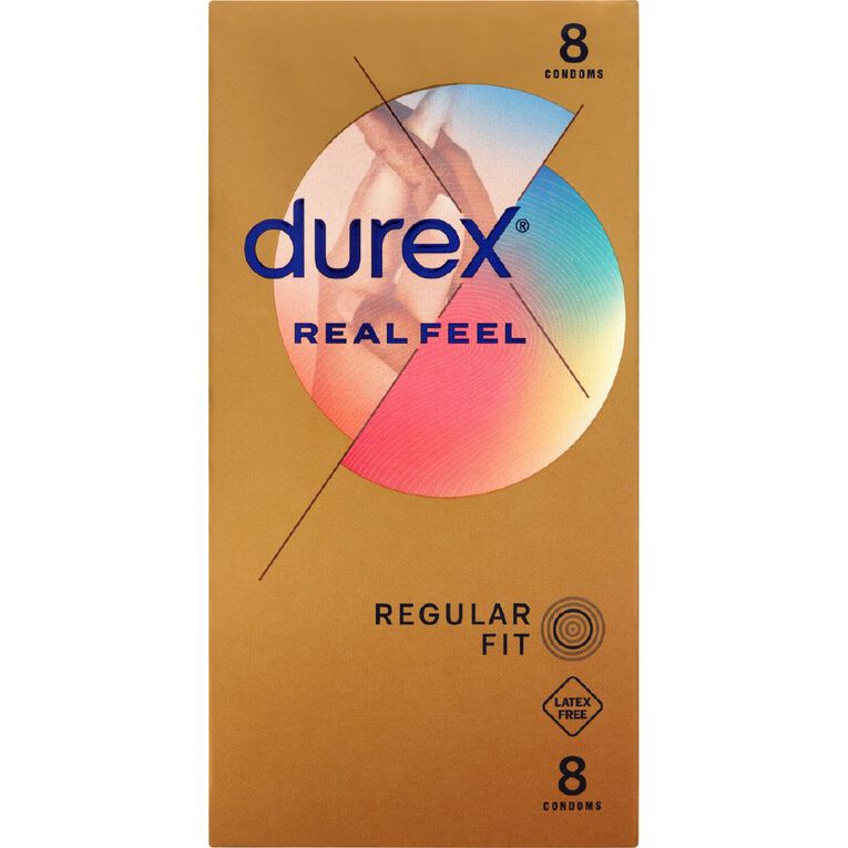 Durex Real Feel Condoms 8 Pack, , hi-res