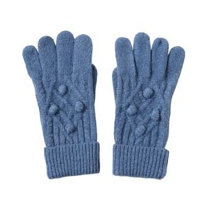 H&H Women's Cable Pom Gloves