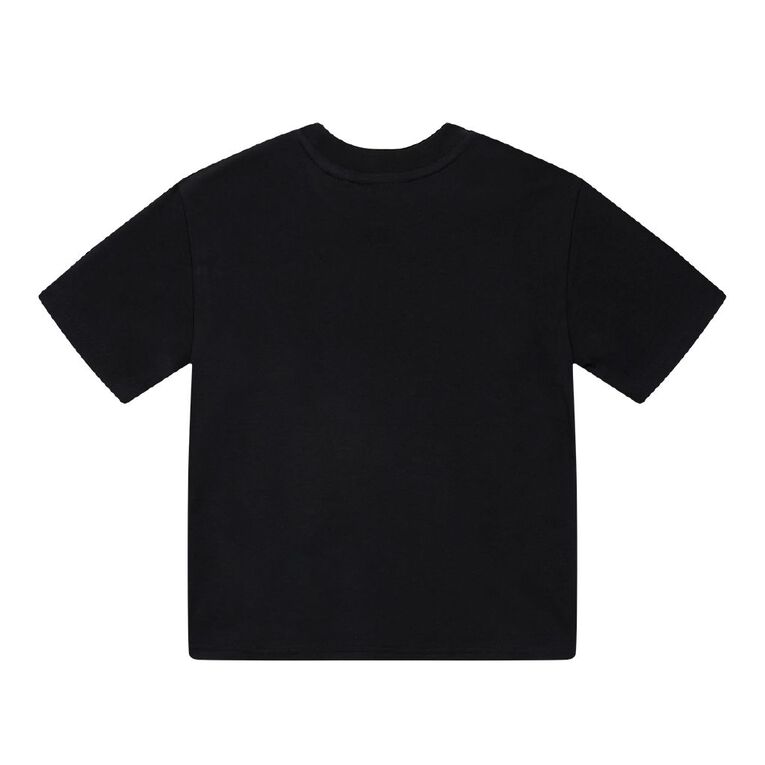 All Blacks Kids' Boxy Tee, Black, hi-res