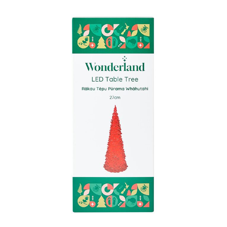 Wonderland Christmas LED Table Tree Assorted 27cm, , hi-res