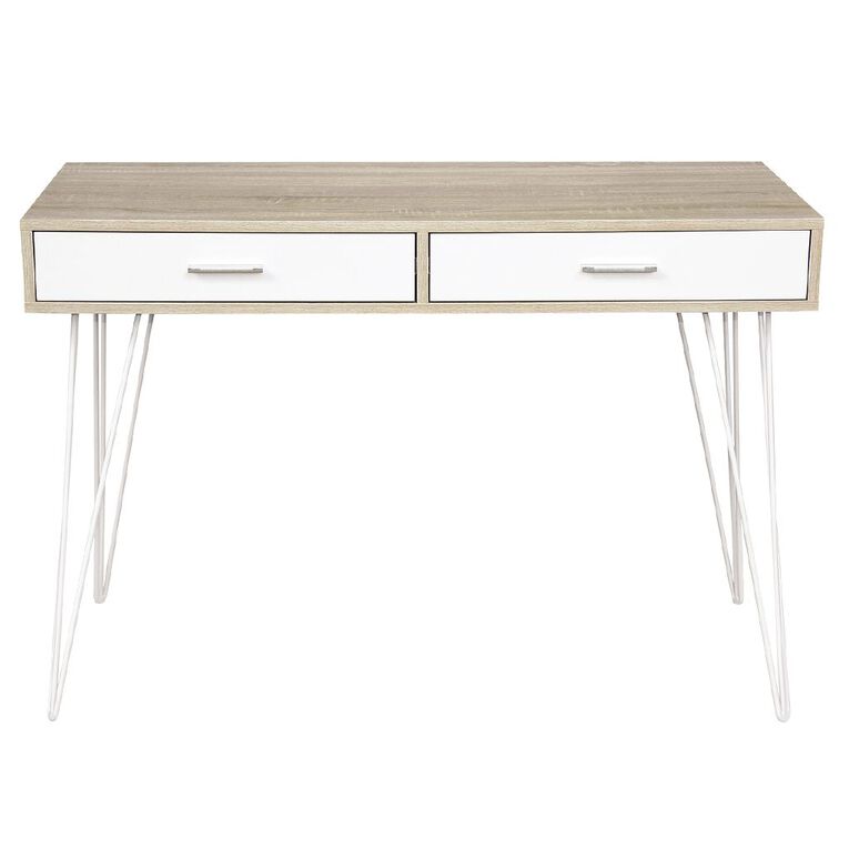 Workspace Metro II Desk Oak, , hi-res