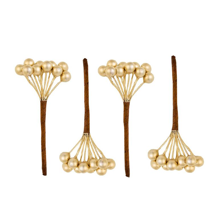 Wonderland Mini Bauble Pick Christmas Tree Decorations 4 Pack, , hi-res