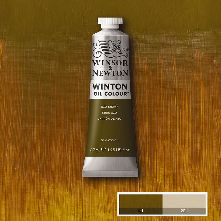 Winsor & Newton Winton Oil Azo 37ml Brown Mid, , hi-res