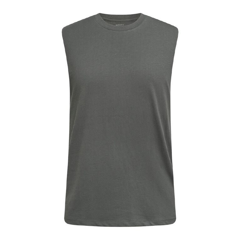 Garage Men's Muscle Tank, Grey Dark, hi-res