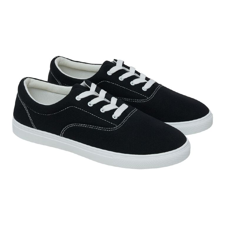 H&H Men's Connor Sneakers, Black/White, hi-res