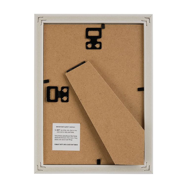 Living & Co Bobbin Frame White 5in x 7in, , hi-res