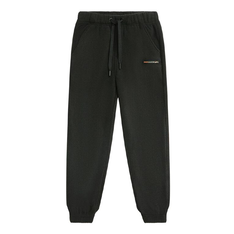 Back Country Kids' Fleece Pants, Black, hi-res
