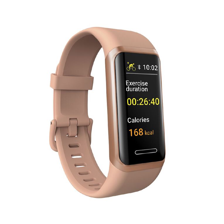 Ryze Tech Elevate Smart Watch With Alexa Pink + Black The Warehouse