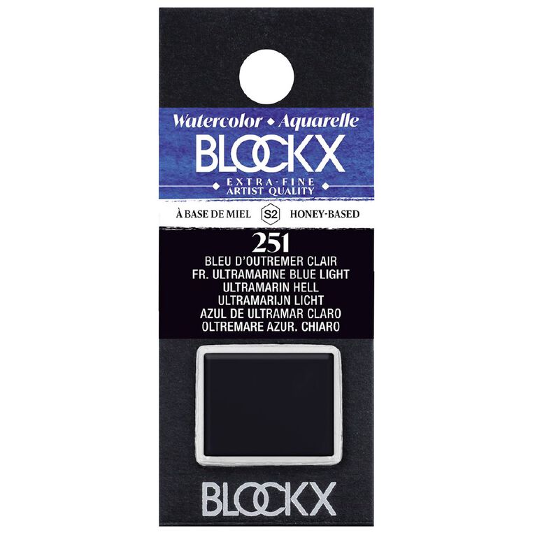 BLOCKX Watercolour Half Pan S2 251 Ultramarine Blue Light Blue Light, , hi-res