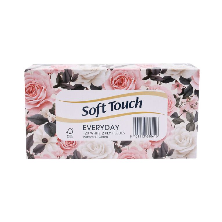 Soft Touch Facial Tissues 2-Ply 120 Pack