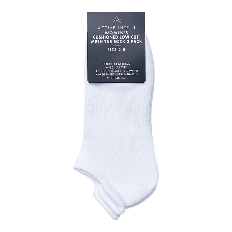 Active Intent Women's Tab Low Cut Socks 3 Pack, Pink Mid, hi-res