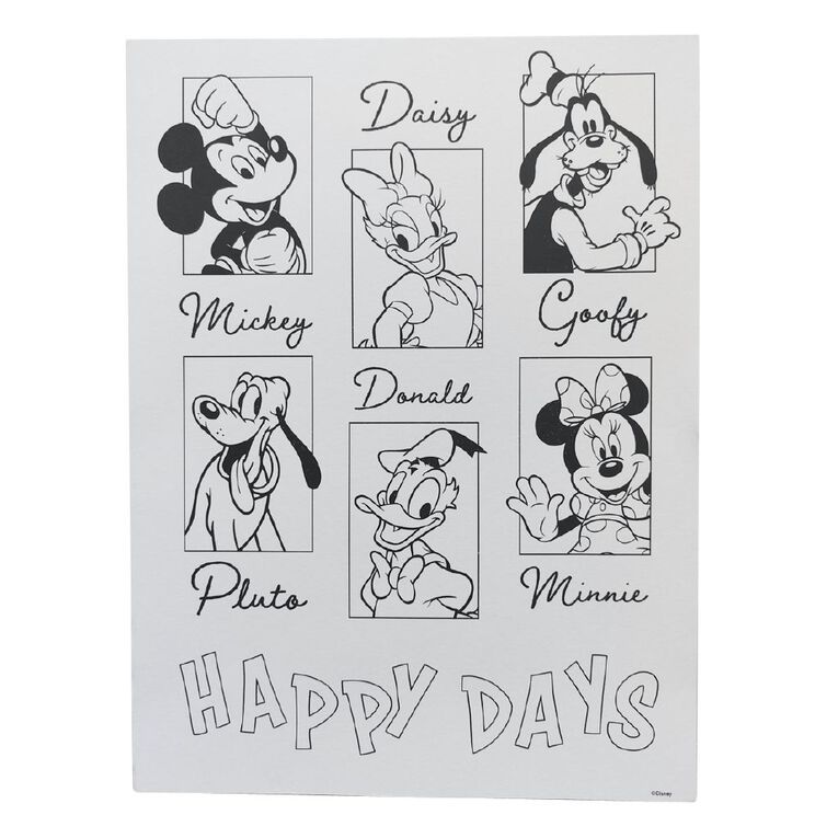 Mickey Mouse and Friends Art Canvas Paint Set, , hi-res