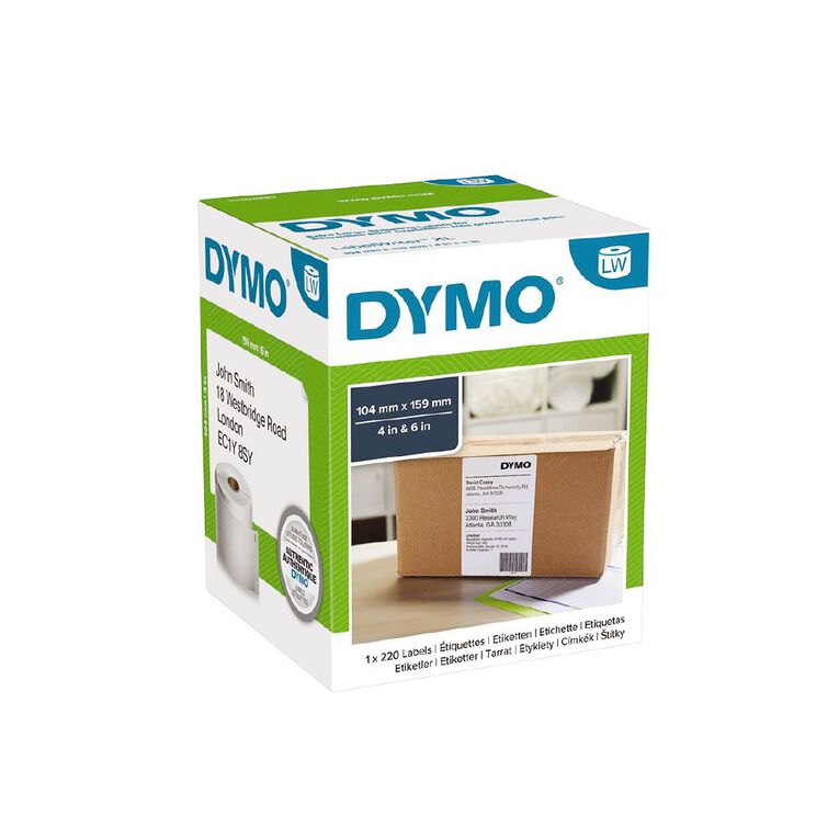 Dymo LabelWriter Extra Large Shipping Labels 104mm x 159mm, , hi-res