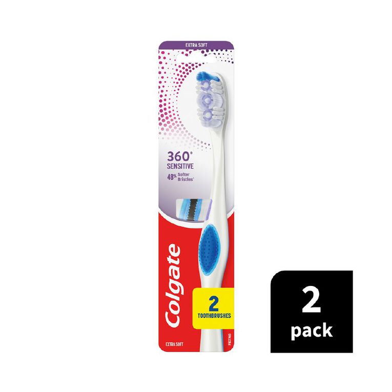 Colgate 360 Sensitive Pro Relief Toothbrush 2 Pack, , hi-res