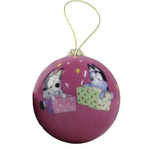 Bluey Christmas Bauble Pink