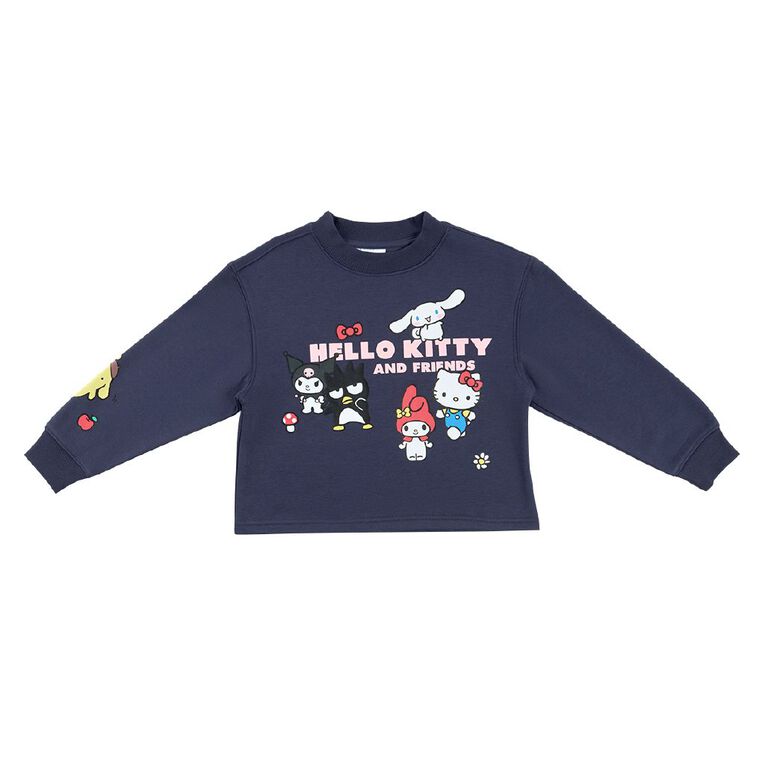 Hello Kitty Boxy Crew Sweat, Grey Dark, hi-res