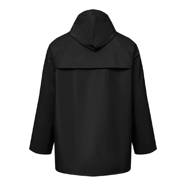 Rivet PVC Rain Jacket, Black, hi-res