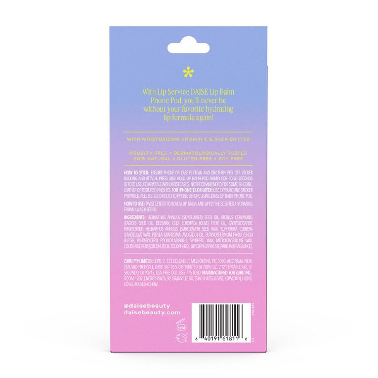 Daise Lip Service Lip Balm Phone Pod Strawberry Kiss, , hi-res