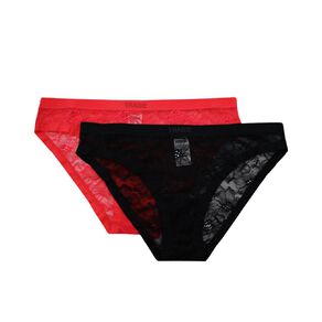 Tradie Women's No Show Lace Bikini 2 Pack