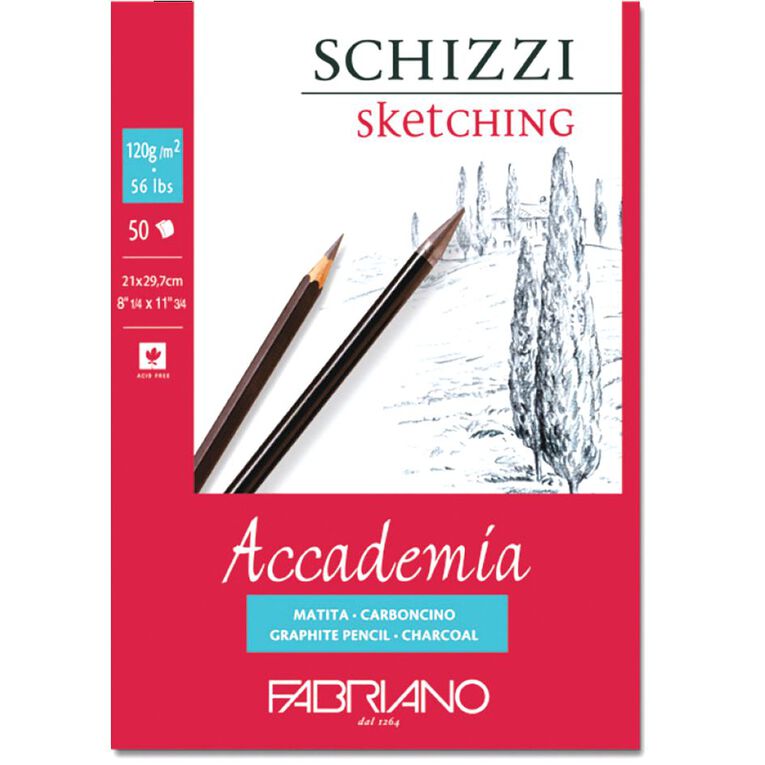 Fabriano Accademia Sketch Pad 120gsm 50 Sheets A4, , hi-res
