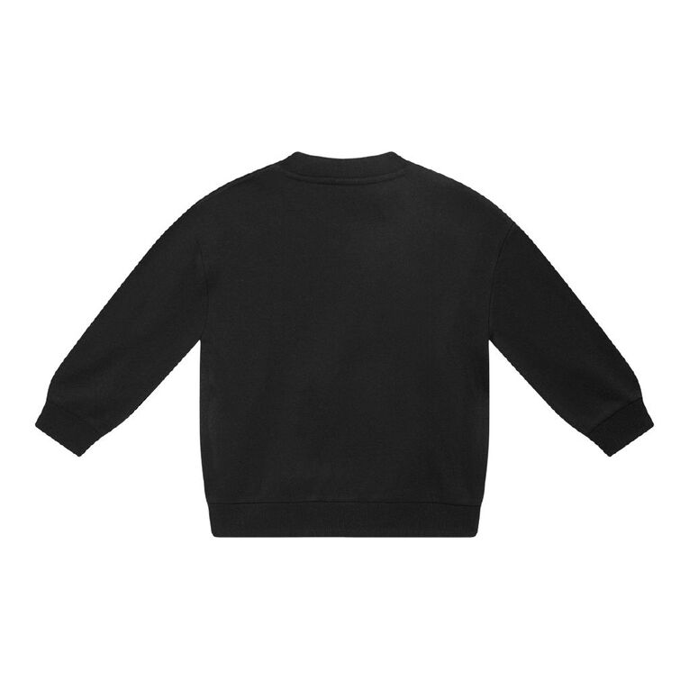 Young Original Plain Crew Sweat, Black, hi-res