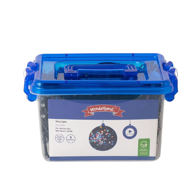 Wonderland Plug-in Christmas String Lights Multi-Coloured 27m, , hi-res