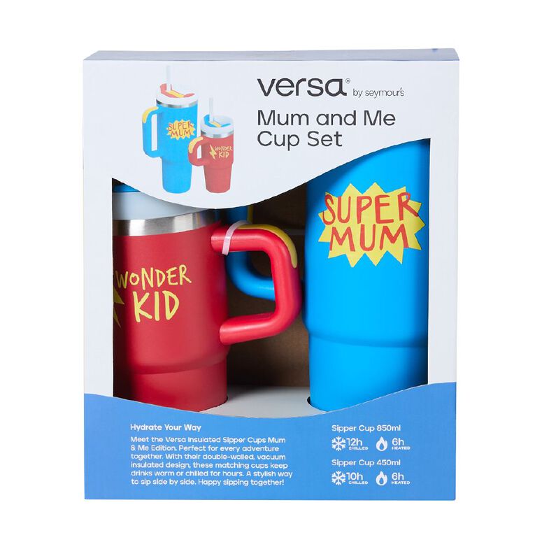 Seymours Versa Sipper Cup Mothers Day Twin Pack Super Mum, , hi-res