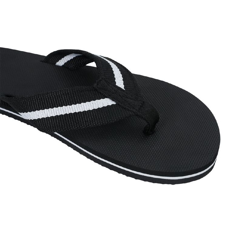H&H Men's Simon Jandals, Black, hi-res