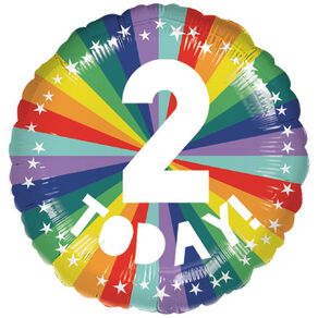 Anagram 45cm Standard Candy Rainbow 2 Today Balloon